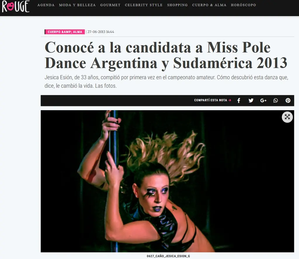 Conocé a la candidata a Miss Pole Dance Argentina y Sudamérica 2013